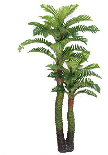 Decovego Palmizio Palma Cocco Pianta Albero Artificiale Plastica 140cm
