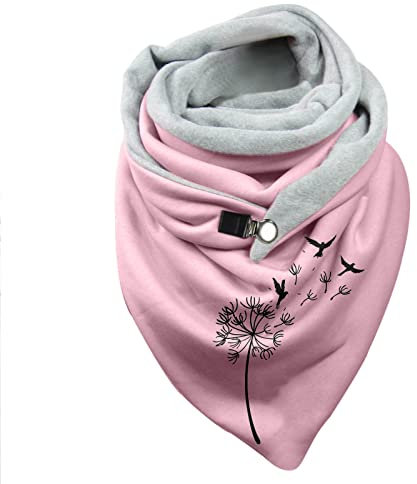 TianWlio Mode Persönlichkeit Herbstschal Winterschal Druck-Mehrzweck-Schal-Mode-Schal-Retro- weiblicher Schal-Frauen-Schal Schal Damen Winter Warm Dreieckschal