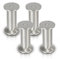 Gimisgu Aluminium Möbelfüße 4er Set,Runde Möbelfuß Sockelfuß,Höhe 180mm,Höhenverstellbar:15mm,Belastbar bis 250 Kg,Geeignet für Sofa, Bett, Nachttisch, Schrank