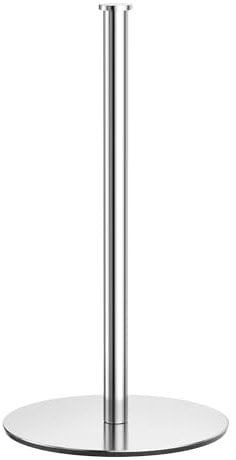 Küchenrollenhalter Silber Stehend, Küche Papierhandtuchhalter für Standard und Große Rollen für Küche und Esstisch Arbeitsplatte, Küchenrollenhalter Ohne Bohren für Küche Aufbewahrung & Organisation