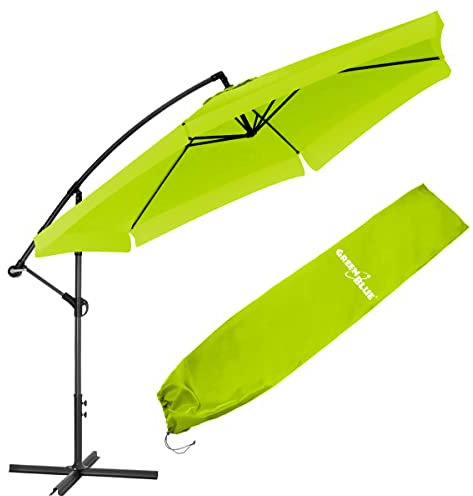 Green Blue GB377 BG Parasol de jardin gand pour la terrasse vert clair 350x250 cm