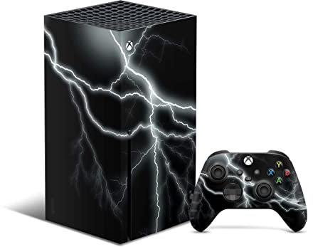 Skins4u Skin Design Schutz Folie Vinyl Aufkleber Sticker kompatibel mit Xbox Series X Gaming Wrap Faceplate Skins Cover Konsole + Controller Skin Apocalypse-Black