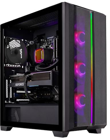 Skytech Gaming Siege Gaming PC Desktop – Intel Core i7 13700F 2.1 GHz, NVIDIA RTX 4060 Ti, 1TB NVME SSD, 32GB DDR5 RAM RGB, 650W Gold PSU, 360mm AIO, 11AC Wi-Fi, Windows 11 Home 64-bit