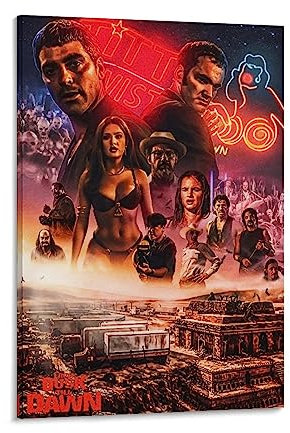 BAOCE Filmposter From Dusk Till Dawn (4), Heimdekoration, Poster, Wandkunst, zum Aufhängen, dekoratives Gemälde, Poster, 50 x 75 cm