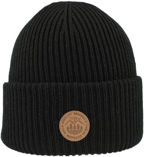 Eisglut Unisex Unityo Strickmütze, Schwarz, Einheitsgröße EU