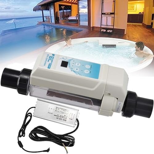 ExoticaBlend Clorador de Sal, Piscina Agua Salada Generadores de Cloro Salino Electrólisis Dispositivo Clorador de Sal para spas Piscina,20g/h