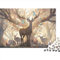 Hölzern Puzzle - Magischer Hirsch - 1000 Teile Puzzle Für Erwachsene, Holzpuzzle Mit Hirsch Motif