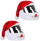 Lezevn 2Pcs Weihnachtsmütze Motorrad Helm Abdeckung Weihnachtsmann Flauschig Schutz Hut Xmas Motorrad Helme Dekoration