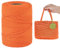 LEREATI Makramee Garn 3mm Dunkles Orange 90m Polyester Garn Wohnung Häkelgarn Polyestergarn Geflochten Polypropylen-Kordel für Tasche, Hut, Platzteller, Umhängetasche, Handtasche, Handwerk