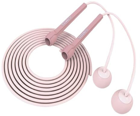 Aipeeo Corde a Sauter, Corde a Sauter Sans Fil,Corde à Sauter Sport fitness pour adultes,Jump Rope Réglable,Corde à sauter légère,Sauter pour Fitness, Sport, Boxe, Adulte,Enfant 2.8M