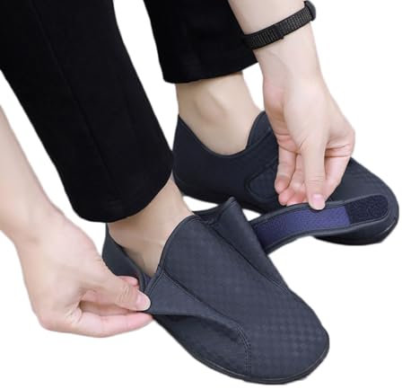Chaussures de neuropathie pour femmes, mousse à mémoire de forme, chaussures larges pour femmes, légères et respirantes, chaussures diabétiques pour femmes, pour la marche des personnes âgées(37 EU)