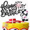 Cow Cake Decorations with Happy 2nd Birthday Cake Toppers and Birthday Candles Number 2, Cow Birthday Party Decorations for 2 Years Old Girls Boys