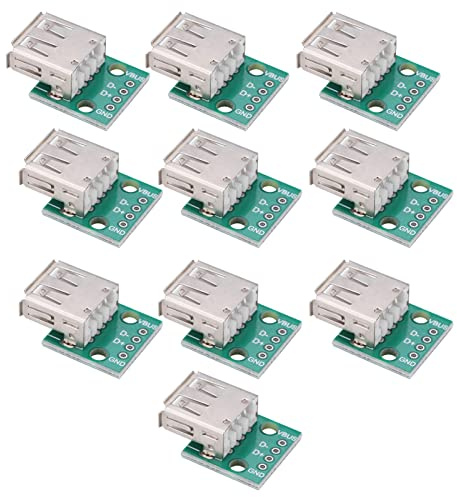 RiToEasysports FEMED BOARD 10PCS USB Adapter Connector for Breadboard Design