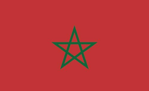 Bandera de Marruecos, Marruecos, Morocco, bandera nacional Marina, 120 x 80 cm