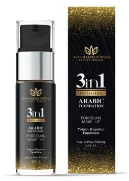 Flüssige Foundation Medium Beige 3-in-1 – Leichte bis mittlere Deckkraft, Natürliches Finish, SPF 15, Für alle Hauttypen, Make-up Foundation mit gleichmäßigem Teint (Light)