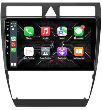 Carplay Radio für Audi A6 C5 1997-2004 9 Inches Android 15 Display Radio Fm Am Bluetooth USB Für, 4 Core 2G+32G