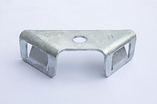 Zaundirekt Gabionen Winkelclip verzinkt I Eckverbinder I Drahtverbinder I Verbinder Gabionenkorb I Gabione zum selber Bauen mit Winkelclips I Drahtkorb I Steingabione I Sichtschutz I Doppelstabmatten