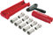 SCHWAIGER 5194 Koaxial-Kabel Montage Werkzeug Set Abisolierer Kabel Stecker Aufdrehhilfe 10x F-Stecker 4x Gmmitüllen Installation SAT-Anlage