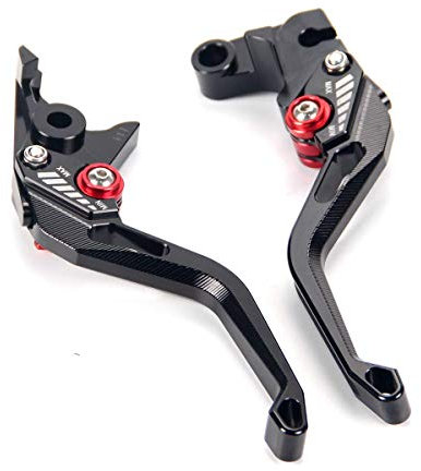 Auzkong Brems Kupplungshebel Kompatibel mit YAMAHA YZF R125 125R 2014-2020 MT 125 2014-2015 Kupplung Bremshebel Schwarz