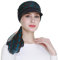 Newsboy Cap für Damen, Chemo-Kopfbedeckung mit Schal, Haarausfall, ganzjährig erhältlich, Marineblau, Einheitsgröße
