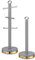 Tower T826092GRY Empire Mug Tree and Towel Pole Set, Stainless Steel, Anti-Slip, Grey and Brass