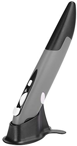 Dilwe Kapazitive kabellose Stiftmaus, USB-Stift-Universal-Computermaus, benutzerdefinierte Innovative vertikale kabellose Stiftmaus für 7/8/Vista/XP/2000/Android/Linux/OS X.(Grau)