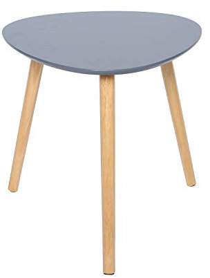 Table d'appoint Tables Basses avec Pieds en Bois Massif, Table pour Le Salon et Le Balcon, Table d'appoint Ronde Petite Table Basse Table de Chevet en Bois Massif