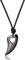 COAI Geschenkideen Unisex Wolfszahn Anhänger aus Goldenem Obsidian Amulett Lederband Halskette