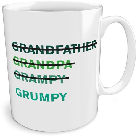 Black Raven Design - Grandfather, Grandpa, Grampy, Grumpy - Funny Birthday, Ceramic Mug, 11fl oz