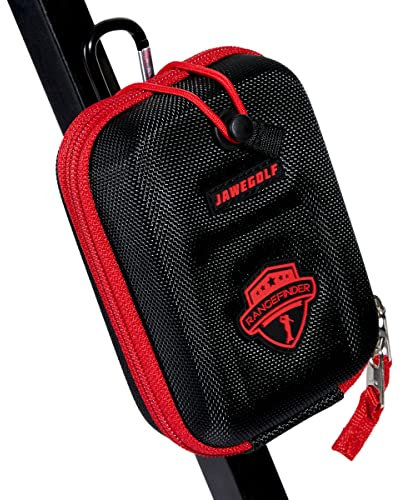 JAWEGOLF Golf Entfernungsmesser Hartschalentasche,Hartschalenkoffer,Bauchtasche,Hüfttasche,Tasche,Kupplung,Aufbewahrungsbox,Aufbewahrungstasche (Schwarz-Magnet)