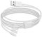 QIANRENON 4 en 1 Micro USB recharge Câble Multi Micro USB câble Adaptateur USB 2.0 mâle à 4 Micro USB mâle Splitter cable, pour voiture enregistreur Mobile Power Bank caméra Dashcam,1.5 m/4.9ft,Blanc