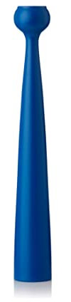 Applicata - Kerzenleuchter, Kerzenhalter - Blossom Lily - Buchenholz - Farbe: Cobalt Blue - Höhe 24,5 cm