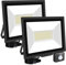 RIGIDON 2x 100W Projecteur d'extérieur Led Avec Detecteur de Mouvement, 10000 LM 6000K Blanche Froide, IP66 étanche Éclairage de Sécurité Extérieur, Projecteur led de Patio Garage Terrasse Jardin