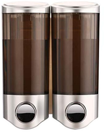 Seifenspender zur Wandmontage, stanzfreier Seifenspender, Hotel-Shampoo, Duschgel, Waschmittelflasche, Seifenspender, 400 ml * 2 Badezimmer-Seifenspender (Gold M) Haus & Küche (Color : ORO, Size : M