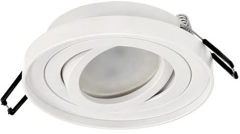 EDO Einbauleuchte Einbaustrahler SKAND MICRO 1 WHITE, Deckenlampe LED rund weiß, Einbaustrahler LED aus Aluminium, LED Deckenleuchte Deckeneinbaustrahler, EDO777226