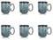OGO LIVING - Lot 6 mugs aronal 40cl en grès bleu - 2614707