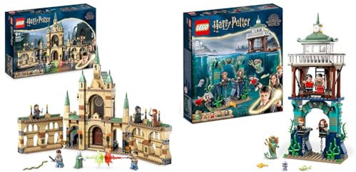 LEGO 76415 Harry Potter Der Kampf um Hogwarts, Schloss Spielzeug & 76420 Harry Potter Trimagisches Turnier: Der Schwarze See
