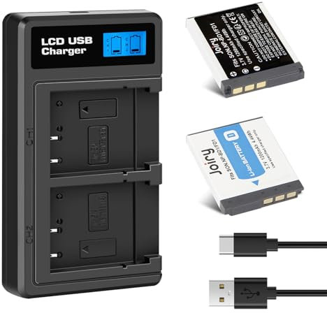2X NP-BD1 NP-FD1 Batteries de Rechange et Chargeur Double LED Intelligent compatibles avec Sony Cyber-Shot DSC-G3, DSC-T2, DSC-T70, DSC-T75, DSC-T77, DSC-T90, DSC-T200, DSC-T300, DSC-T700, DSC-T900