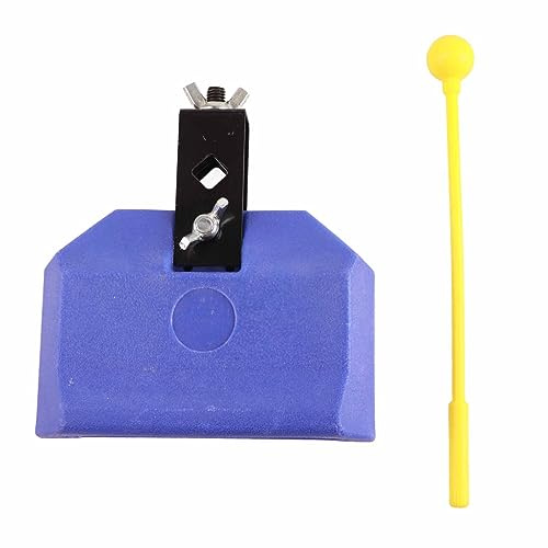 Cloche de Vache à Tambour, Instruments à Percussion en Plastique, Bloquent les Générateurs de Bruit avec Tige en Plastique pour Batterie