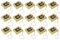 Abiyou 15PCS Muslimische Schlüsselanhänger,Islamische Dekoration Keychain, Arabisch Koran Schlüsselanhänger,Mini Koran Schlüsselanhänger,Mini Koran Anhänger,für Handtasche Geldbörse (Gold)
