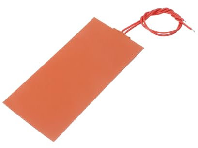 sourcing map Plaque Chauffante en Silicone, Film Chauffant 12V 30W, Plaque Chauffante Flexible 150mmx50mm pour Température Constante