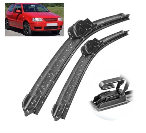 AJIH Auto Scheibenwischer für VW Polo 3 6N 6KV 6N2 1994–2002, Hochwertige Leiser Wischerarm Wischerblatt Scheibenwischer-Set