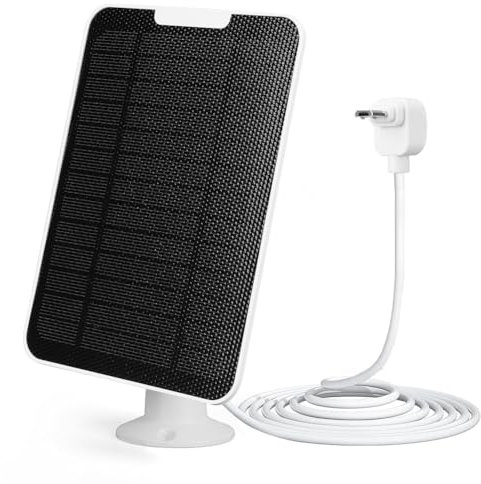 KOBONA 1/3 Stück 5-W-Solar-Ladepanels, wetterfestes IP65-Solarpanel-Set, 360° verstellbare Wandhalterung mit 9,8 Fuß Micro-USB-Ladekabel for Arlo Essential Spotlight/XL Spotlight-