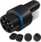 EVPEIWE Typ 2 auf NACS EV Adapter, Max 80A/240V Typ 2 auf Tesla EV Ladegerät Konverter für Autoladestationen, IEC-62196 auf NACS-Adapter für Tesla Model 3/Y/S/X, IP 54 mit Aufbewahrungsbox