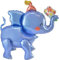 smartelf Elefant Luftballons, 3D Folienballon Elefant Stehend, Tier Riesenballon, Stehende Luftballons, Dschungel Deko Geburtstag für Kindergeburtstag Junge Mädchen Babyparty Party Deko