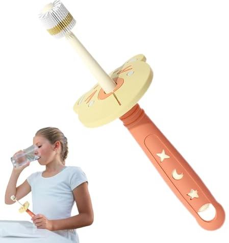 Maciun 360° Kinder-Zahnbürsten-Set, rund, 360° -Nano-Borsten-Set, 360° -Kopfreinigung, Rundum-Zahnbürste für Kinder,