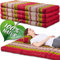 Namasdee Klappmatratze 200x110x8cm mit 100% natürlicher Kapokfüllung (Rot/Grün)
