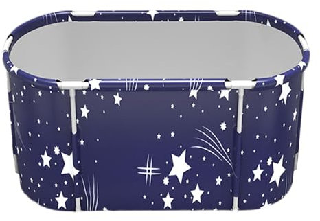 Faltbare Badewanne – 120 x 55 x 50 cm, faltbare Badewanne für Kinder | Kinderbadewanne | Tragbare, zusammenklappbare, verdickte große Badewanne | Große Badewanne für das Badezimmer im Innen- und Außen