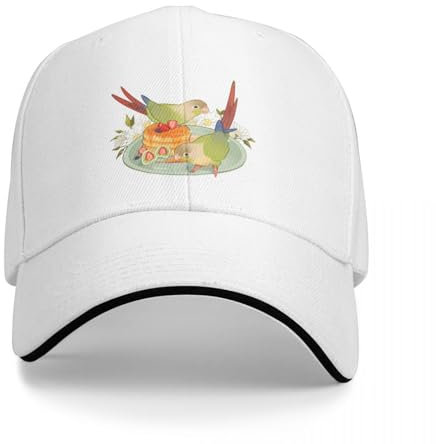 AIETPOIJ Basecap Zimt Conures Flauschige Pfannkuchen Baseball Cap Geburtstag Vintage Luxus Herren Caps Damen Geschenk