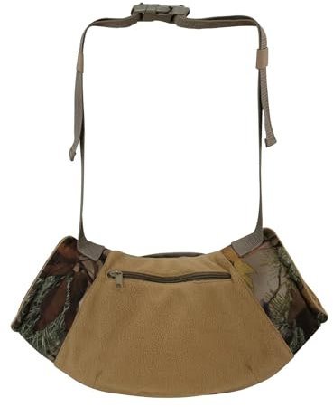 Generisch Fleece Handmuff - Handwärmer mit Sichtfenster Design | Verstellbarer isolierter Wärmer zum Wandern Camping Eisfischen, camouflage